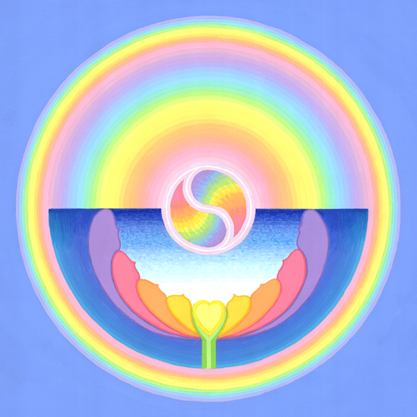 Rainbow Lotus mandala